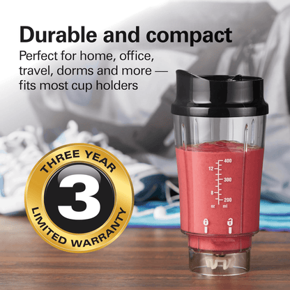 Hamilton Beach Personal Portable Blender with Travel Lid