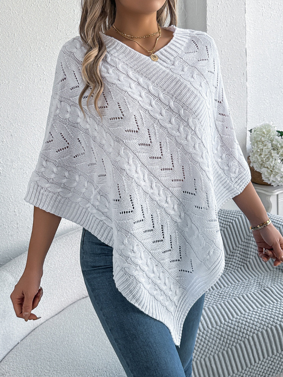 Three-Quarter Sleeve Sweater