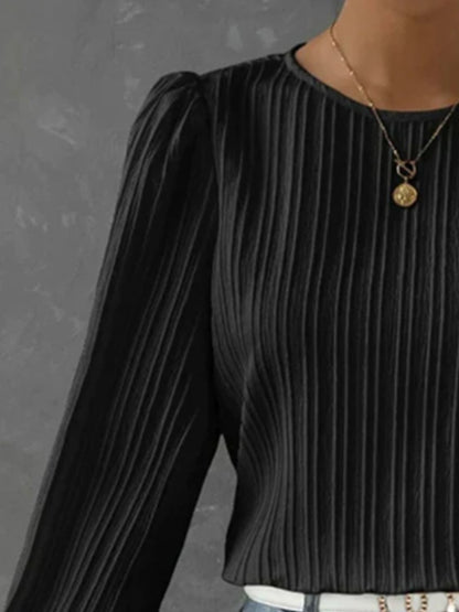 Women’s Round Neck Long Sleeve Blouse