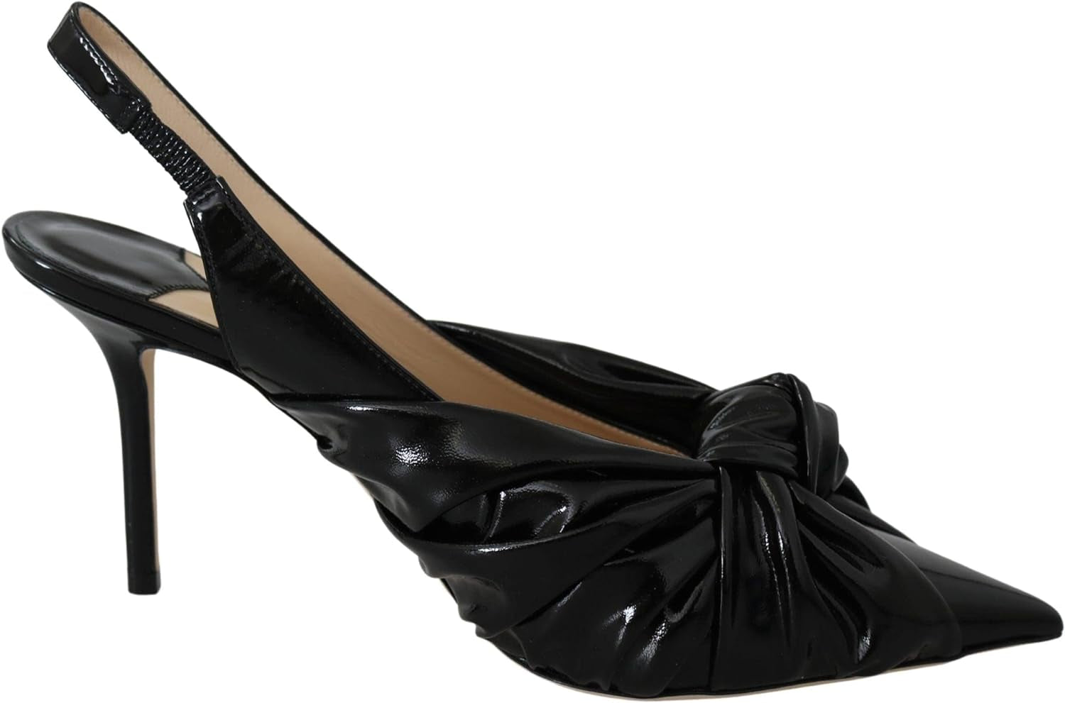 Annabell 85 Black Patent Leather Pumps (Numeric_7_Point_5)