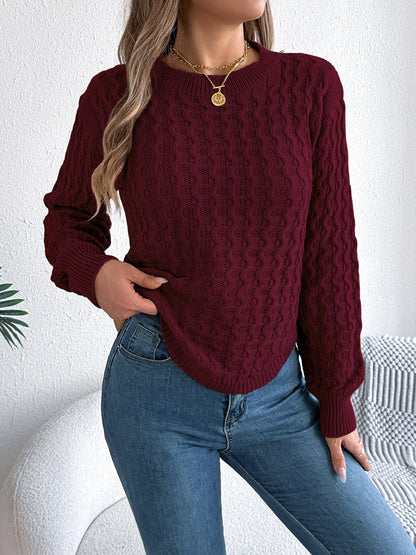 Women’s Round Neck Long Sleeve Sweater