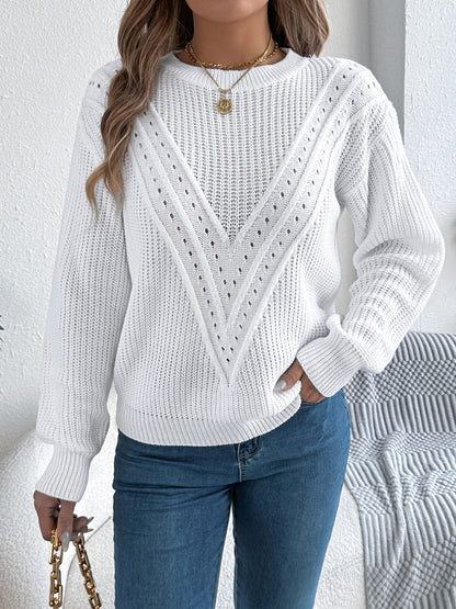 Women’s Round Neck Long Sleeve Sweater