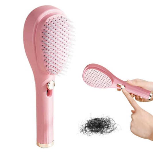 Women Hair Massager Brush Size 11X11 CM Color Pink