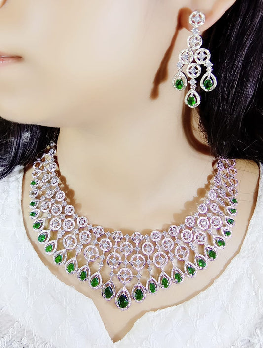 Multi Green Necklace set