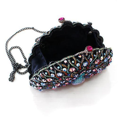 White Metal Clutch with Top Grade Crystal