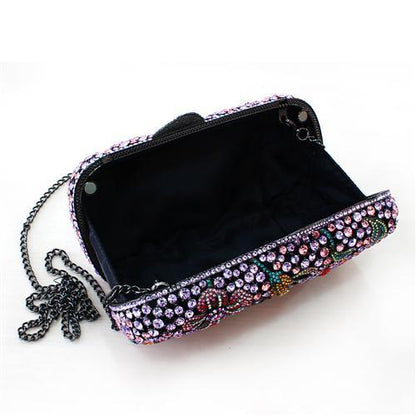 White Metal Clutch with Top Grade Crystal